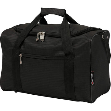 5 Cities (40x20x25cm) Hand Luggage Holdall Flight Bag, New and Improved Ryanair Maximum Sized Under Seat Cabin Holdall – Take The Max on Board! - Packed Direct UK